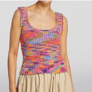 STAUD Colorful Gardenia Knit Women's Tank Top
